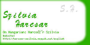 szilvia harcsar business card